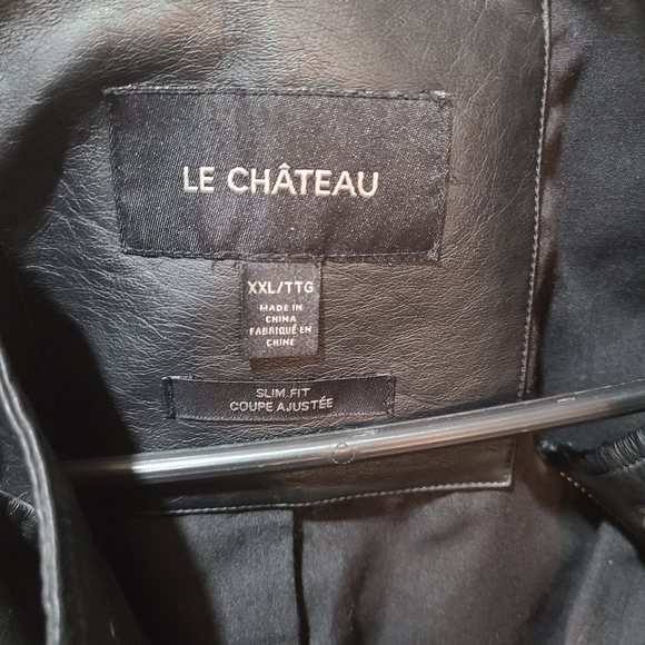 Men faux leather jacket - Picture 2 of 3